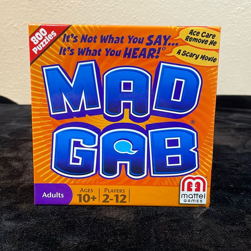 Mad Gab Mattel Game